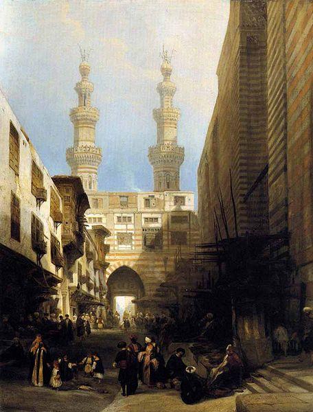 David Roberts A View in Cairo oil painting image